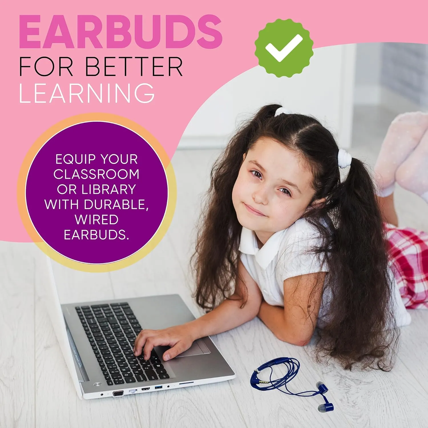 20 Pack Bulk Wired Earbuds with Microphone, In Ear Headphones 3.5mm Jack, 4ft Tangle Free Cable, Comfortable Fit, Affordable and Cost Effective, Ideal for School Classroom Testing Students, Black
