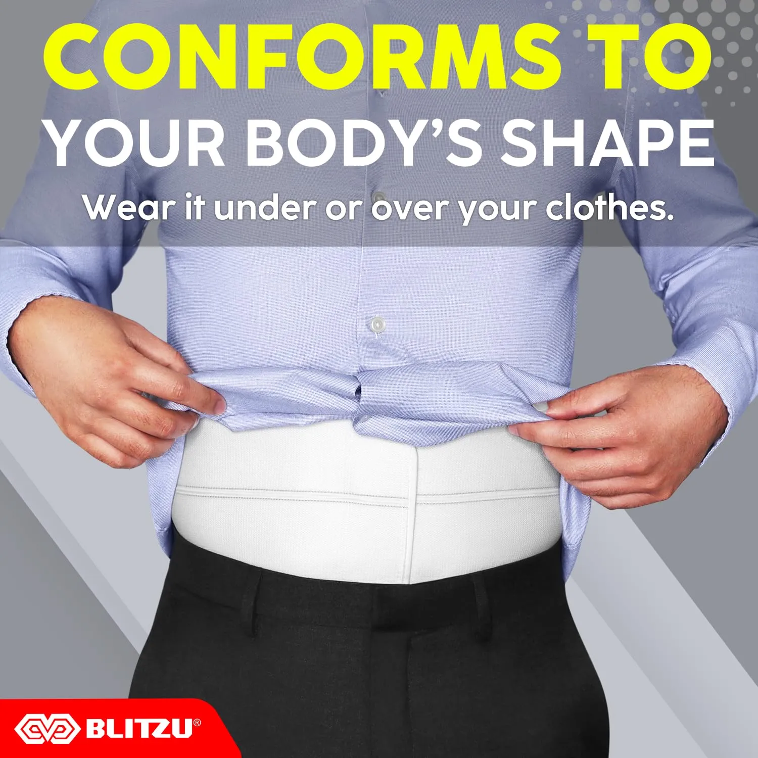 Abdominal Binder for Women & Men Post Surgery Recovery, 9 inch 3 Panel Waist Compression Band, Wrap Support for Bariatric, Belly, Stomach, Postpartum, Hernia, Latex-free, Breathable Fabric. Nude XXL