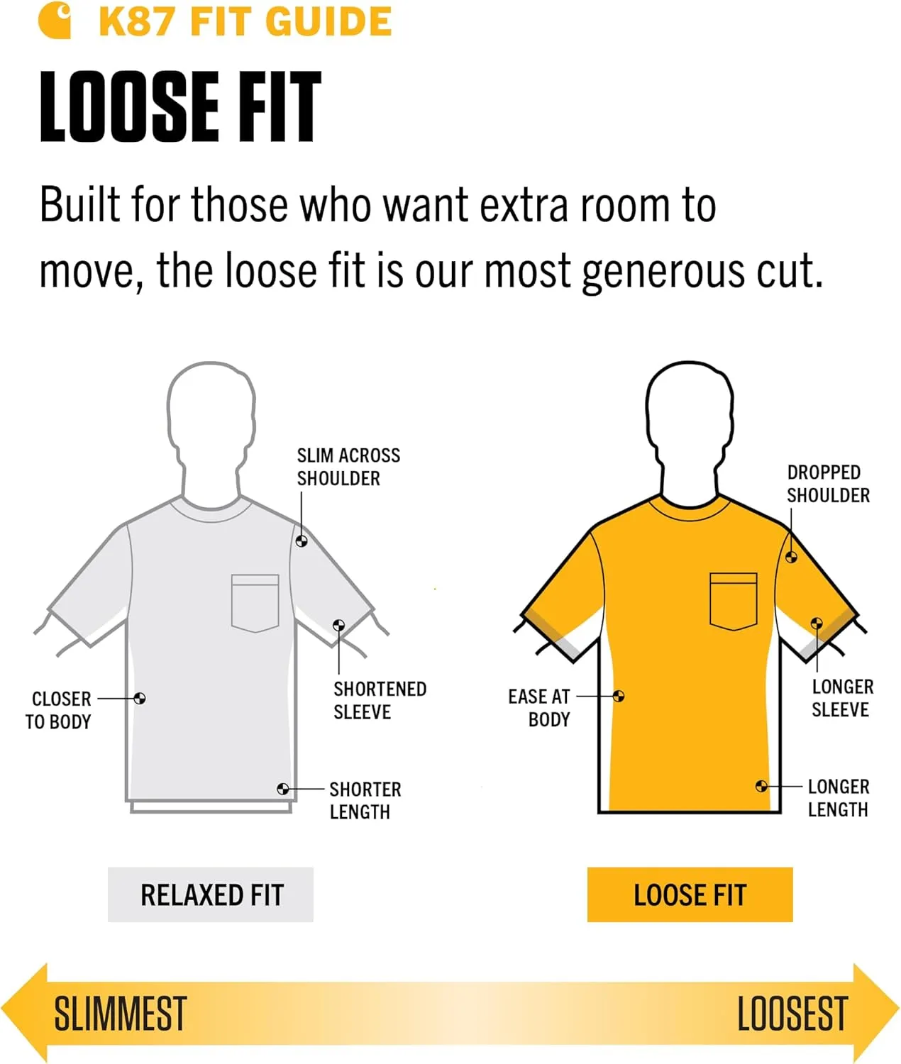 Carhartt Men's K87 Loose Fit Workwear T-Shirt