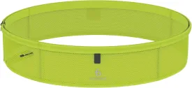 FlipBelt Lightweight Running Air Belt, Fitness and Running Fanny Pack for Women and Men, Non Chafing Waist Band Pack for Phone, Keys, Money, Moisture Wicking Storage Belt, USA Company Neon Yellow