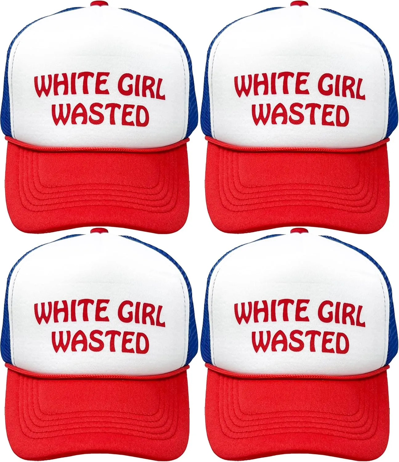 Funky Junque Premium Mesh Snapback Trucker Hat - Stylish Comfort for All - Patriotic, Humor & More