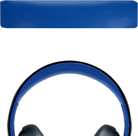 Geekria Protein Leather Headband Pad Compatible with Gold Wireless Stereo Headset PS3 PS4 CECHYA-0083, Headphones Replacement Band, Headset Head Cushion Cover Repair Part