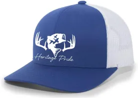 Heritage Pride Deer Hunting Fishing Duck Hunt Mens Embroidered Mesh Back Trucker Hat