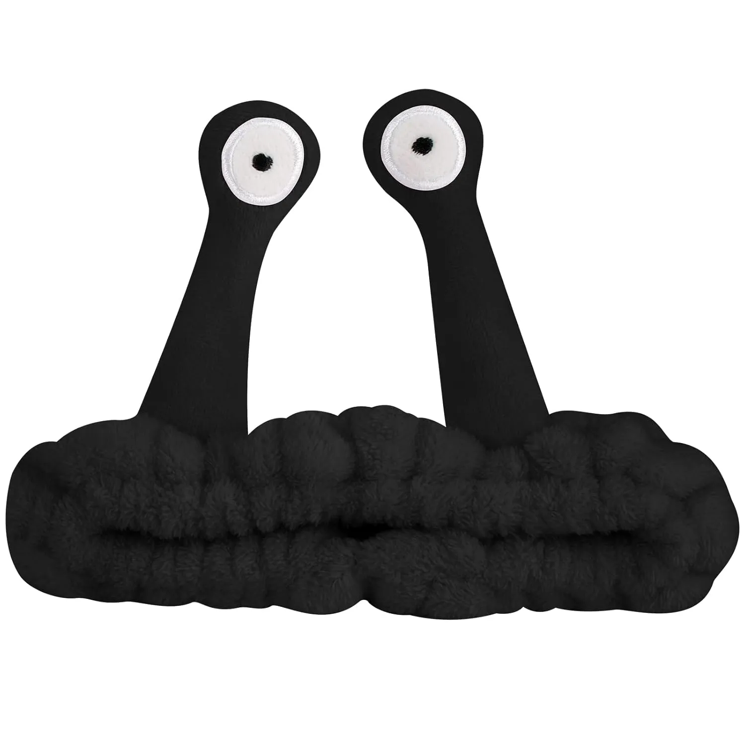 Jowmoy Cute black Snail Headband, to Wash Face for Women Makeup Shower Spa Headband