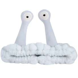 Jowmoy Cute blue Snail Headband, to Wash Face for Women Makeup Shower Spa Headband