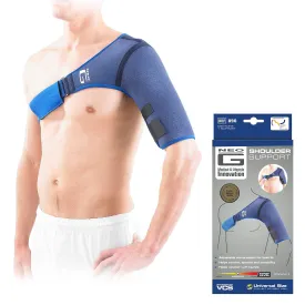 Neo-G Shoulder Brace Support - for Rotator Cuff, Dislocated Shoulders, Joint Pain, Arthritis, Shoulder Injury - Adjustable Compression Strap - Class 1 Medical Device - 1 Size - Blue