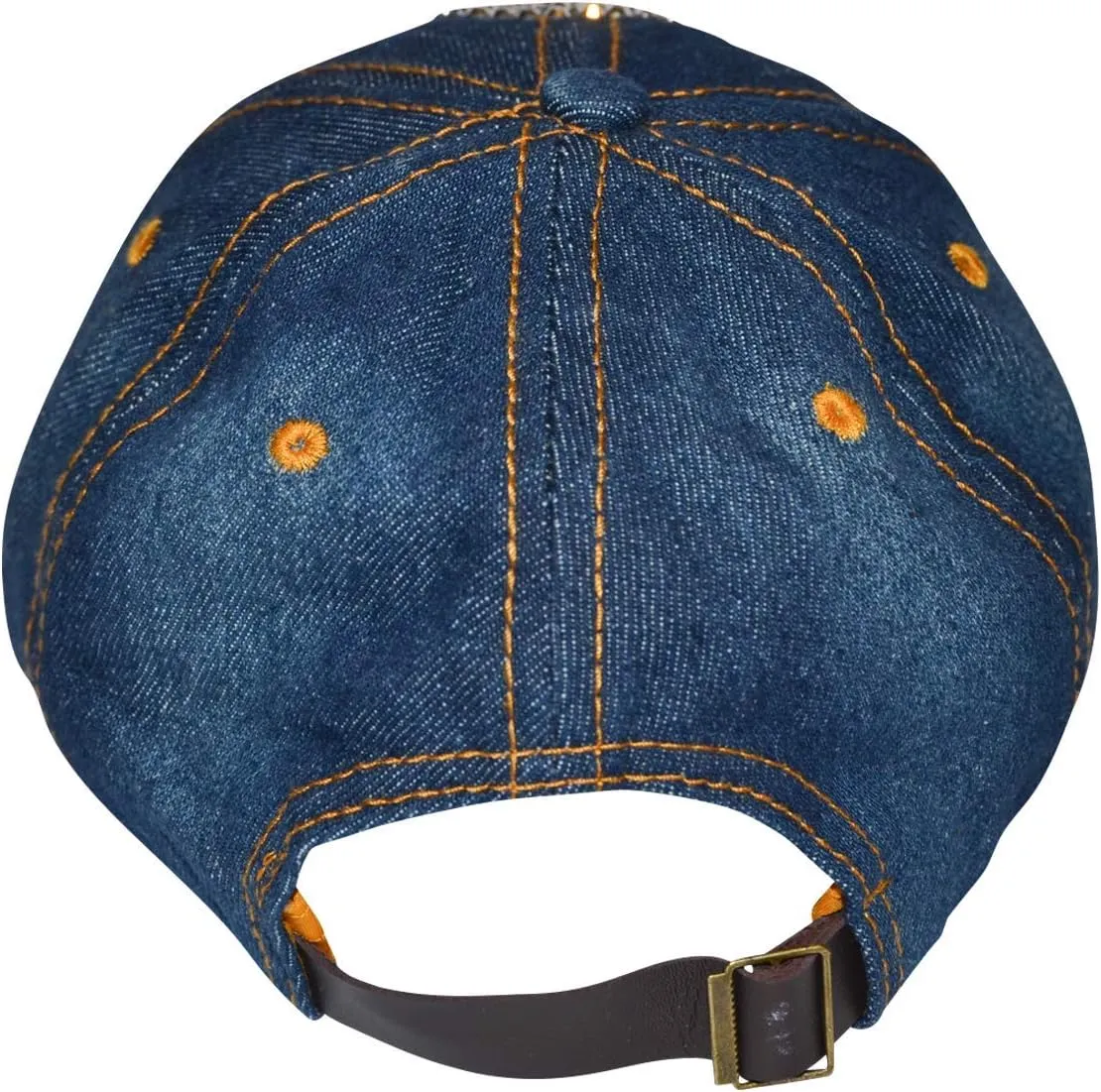 Popfizzy Bling Hat for Women and Girls, Fun Rhinestone Baseball Cap, Bejeweled Distressed Denim Hat, Bling Gifts for Women
