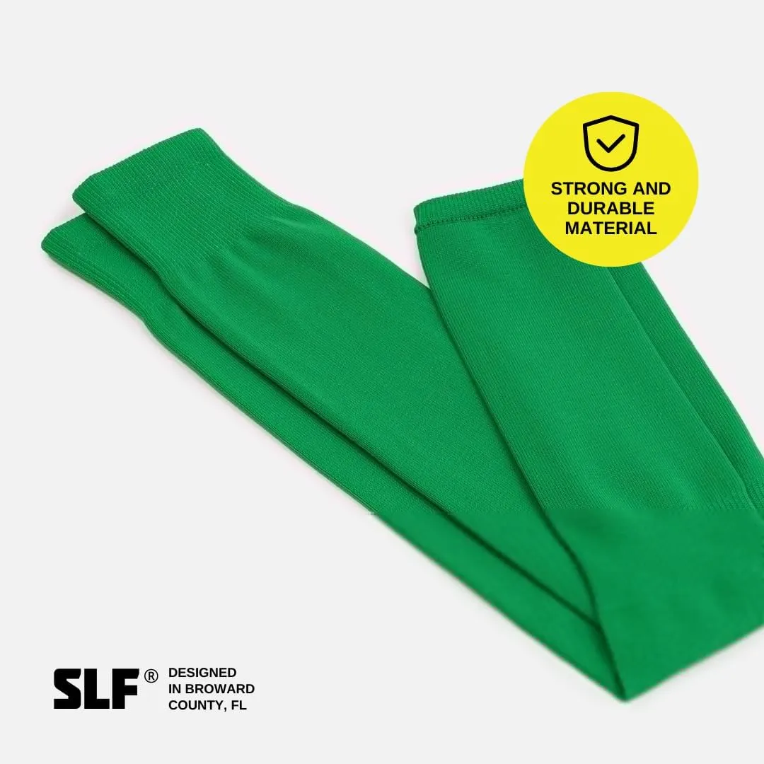 SLEEFS Soccer Leg Sleeves [1 Pair] - For Adult & Large Boys/Youth - Calf Compression Sleeves - Fits Over Calf/Shin Guards