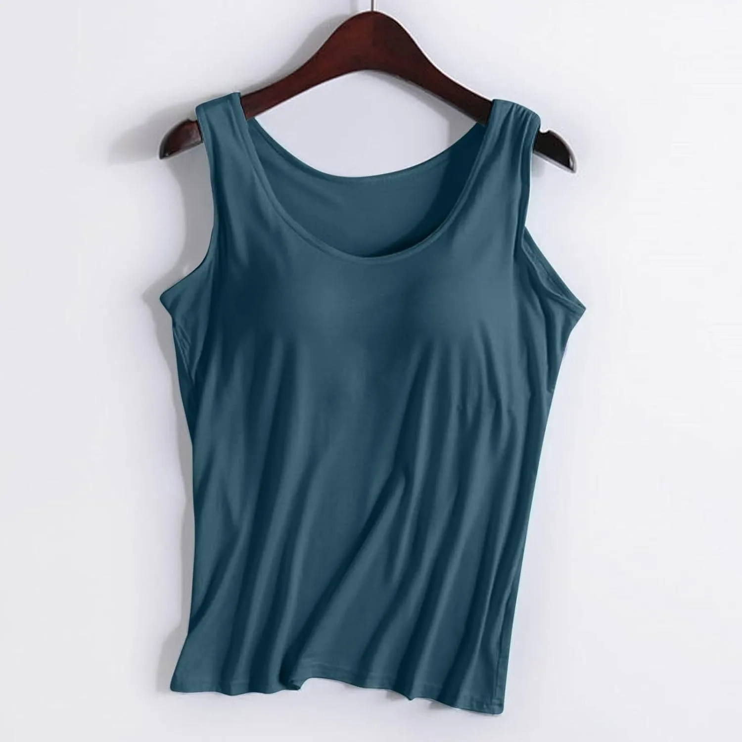 Sleeveless Tops for Women Camisole Tops Running Sports Racerback Tops Plus Size Comfy Tank Tops with Built in Bra
