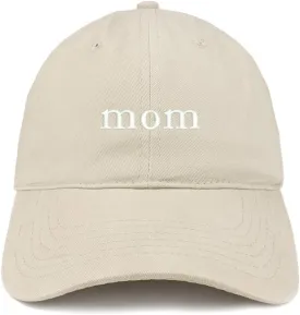 Trendy Apparel Shop Mom Embroidered Soft Low Profile Cotton Cap Dad Hat