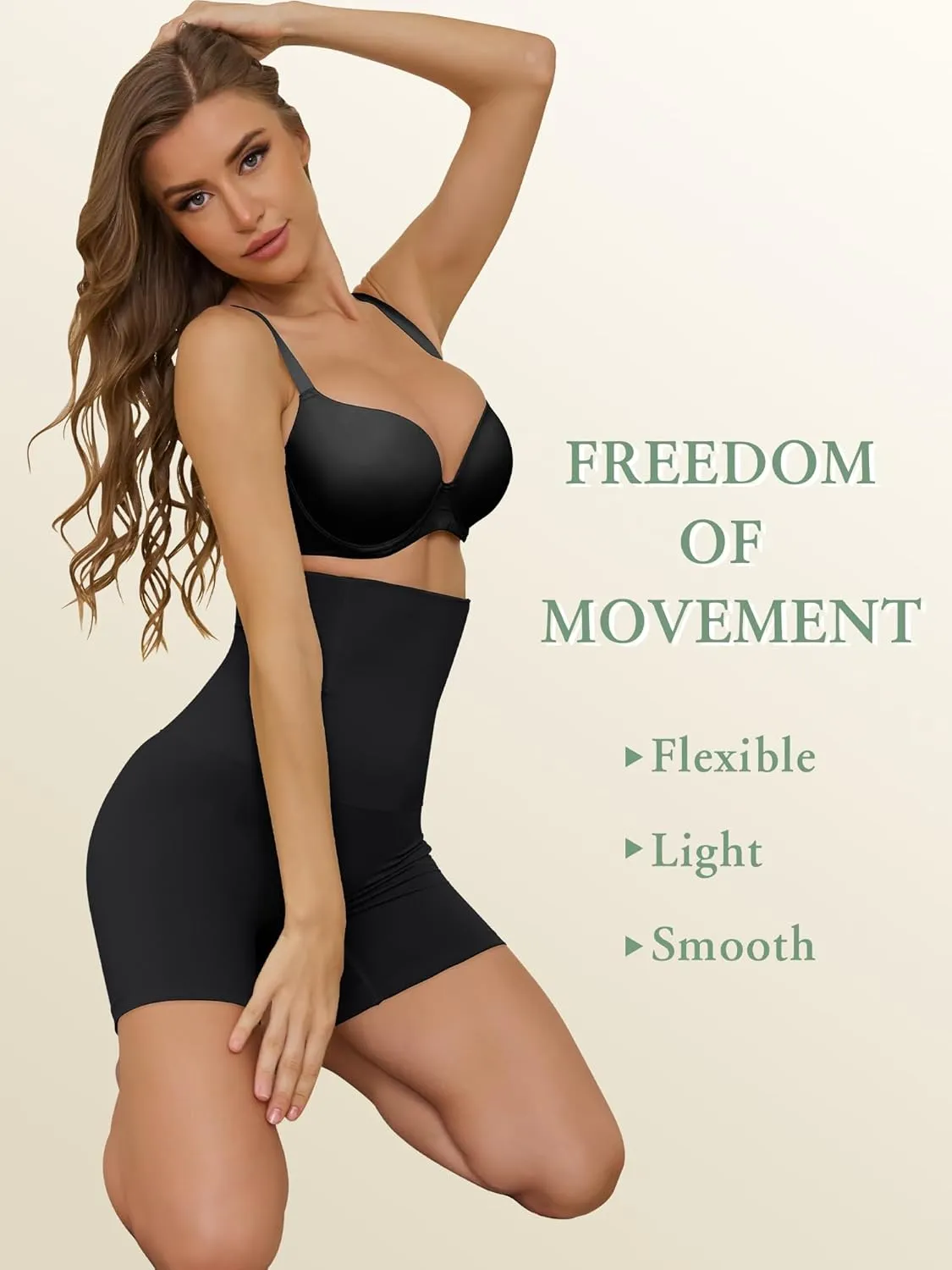 Tummy Control Shapewear Shorts High Waisted Body Shaper Seamless Shorts Butt Lifting Thigh Slimmer